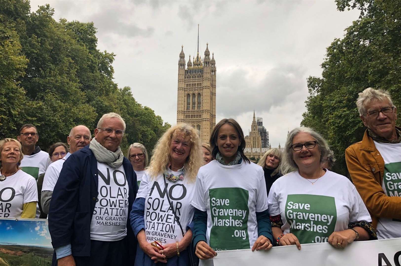 MP Helen Whately joined the campaign against the approval of Cleve Hill Solar Park, near Faversham