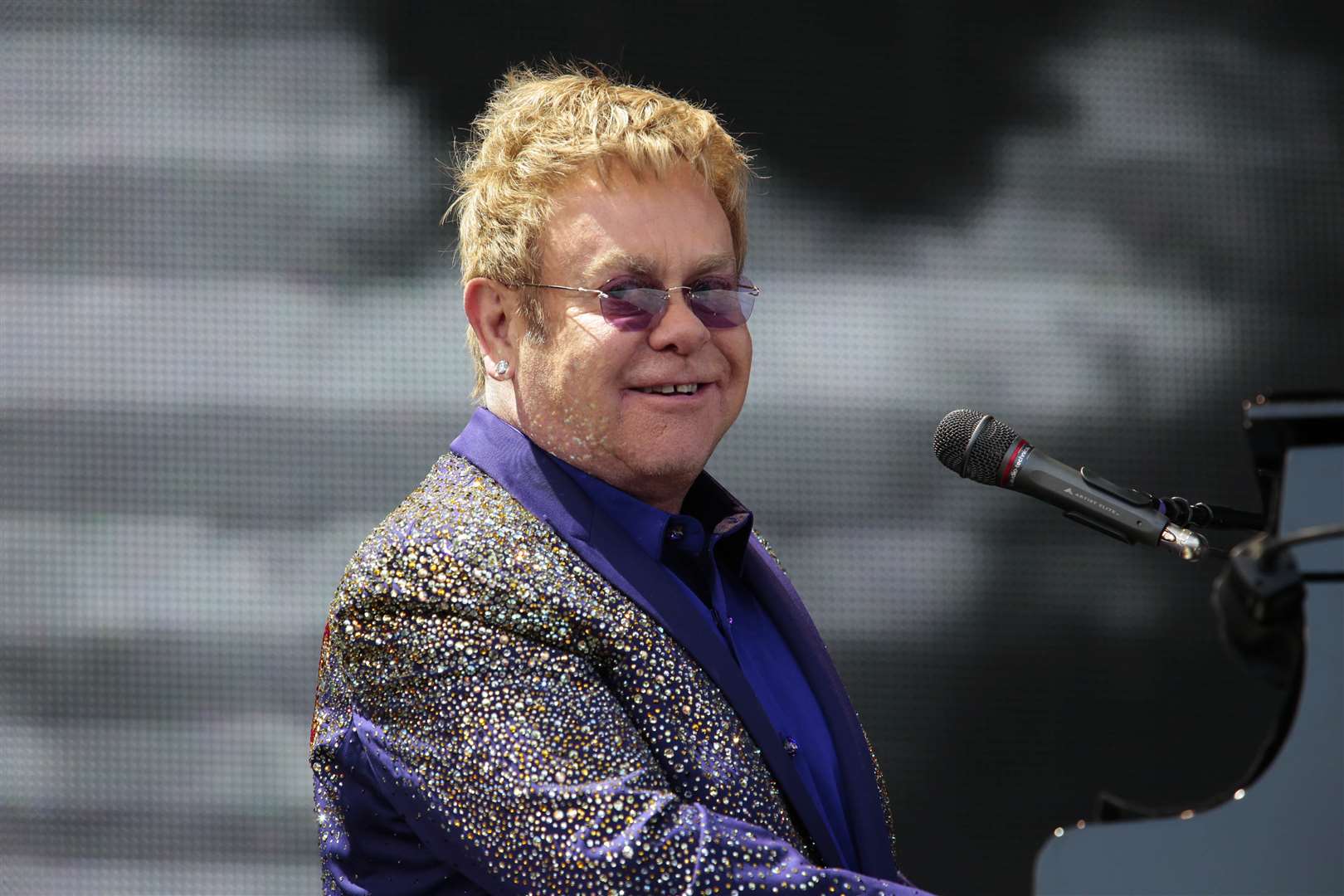 Elton John went down a storm. Picture: Martin Apps