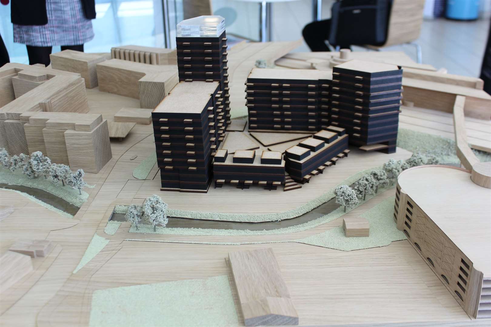 A model was made up showing the scheme. Picture: Jeff Sims