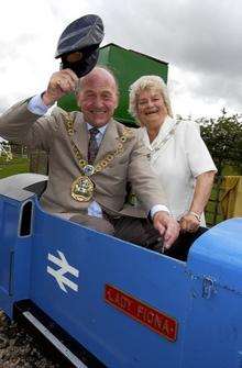 Former Mayor and Mayoress of Swale Cllr John Morris and his wife Ann, during the mayor’s garden party at Brogdale