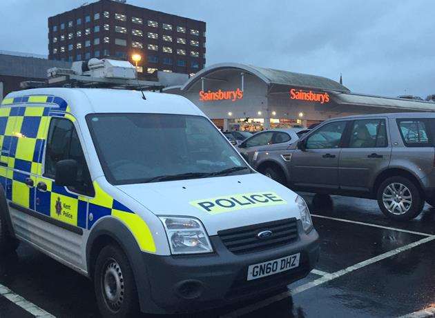 A body was found near Sainsbury's at Romney Place in Maidstone