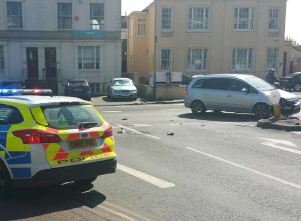 Police were called to the A26 junction with Culverden Park, Tunbridge Wells today.