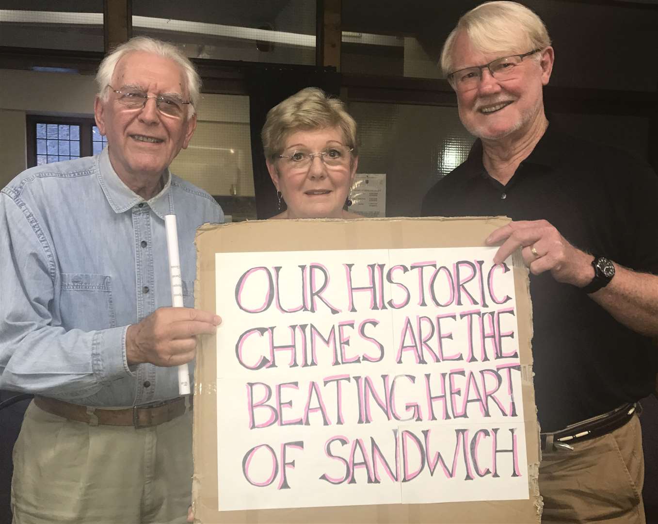 Sandwich resident Carole George (centre) has spoken out on the issue