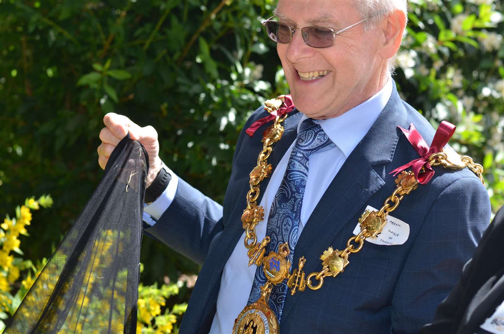 Mayor of Faversham Trevor Abrams at the Making a Buzz for the Coast celebration event