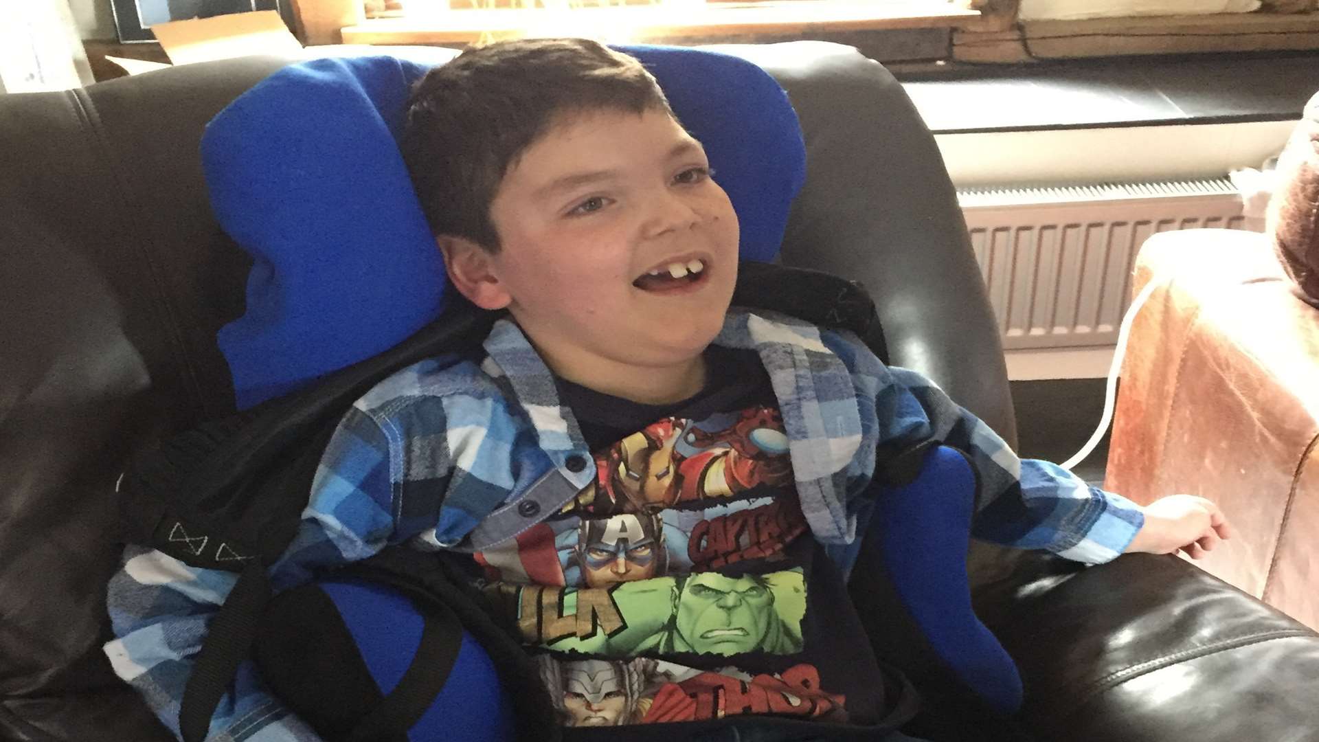 Jacob Stratton has cerebral palsy and quadriplegia