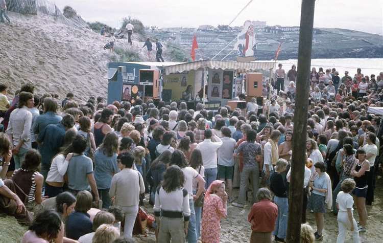 The very first Radio 1 Roadshow in Newquay on July 23, 1973. Picture: Tony Miles