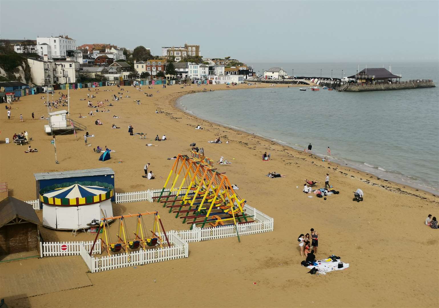 The Enviorment Agency has issued a warning at Viking Bay in Broadstairs