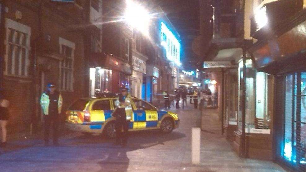 Police seal off part of Bank Street early on Sunday morning