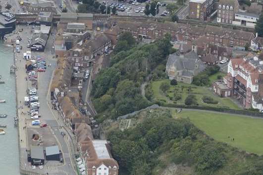 St Peter's Church (centre) has been added to the English Heritage 'at risk' register. Picture: Simon Burchett