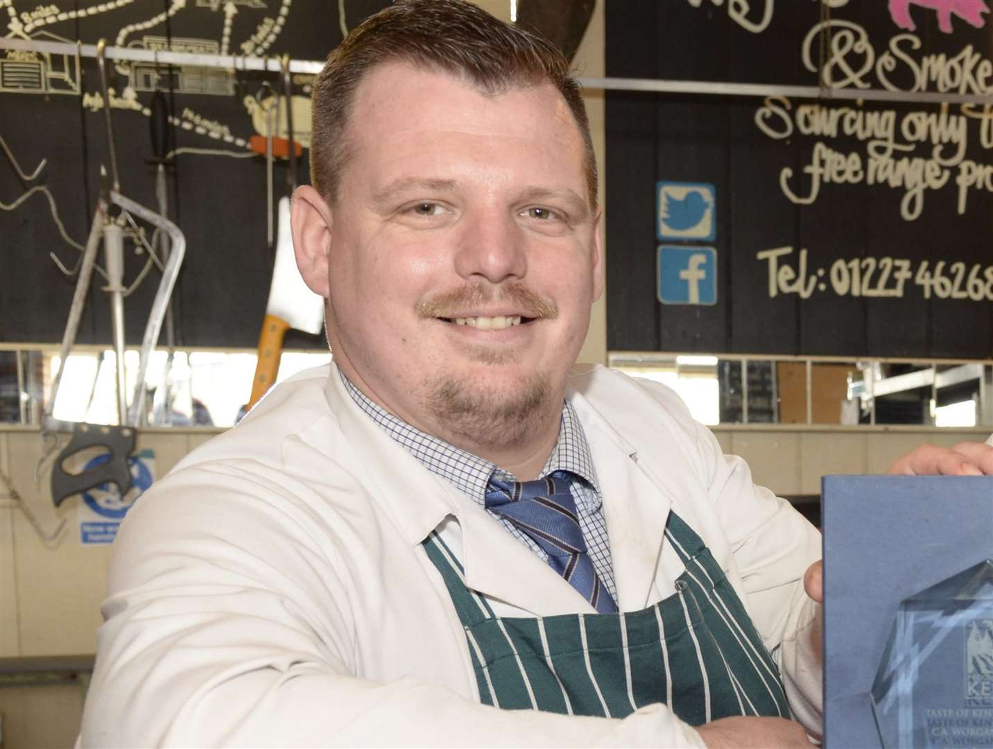 Carl Worgan pictured in 2014, when CA Worgan's Butchers was voted the best butchers in Kent