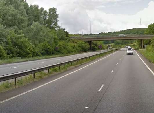 The woman was found lying in the central reservation near Morley's Roundabout. Picture: Google Street View