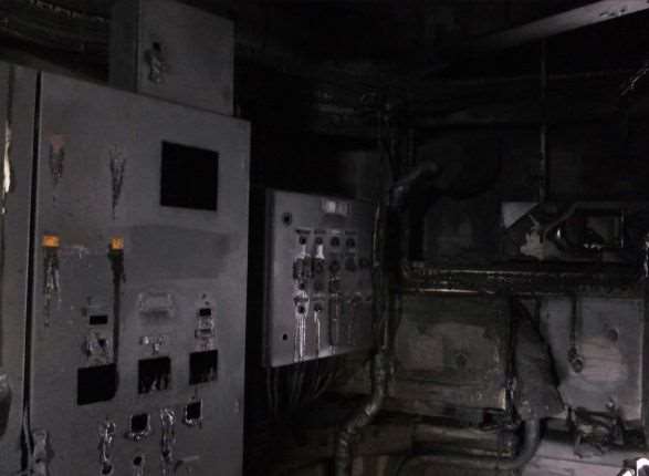 Damage to the control panel. Picture: Marine Accident Investigation Branch
