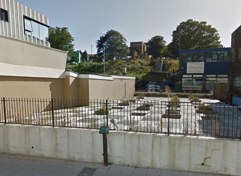 This is where the visitor centre will go, if permission is granted from the council. Picture: Google