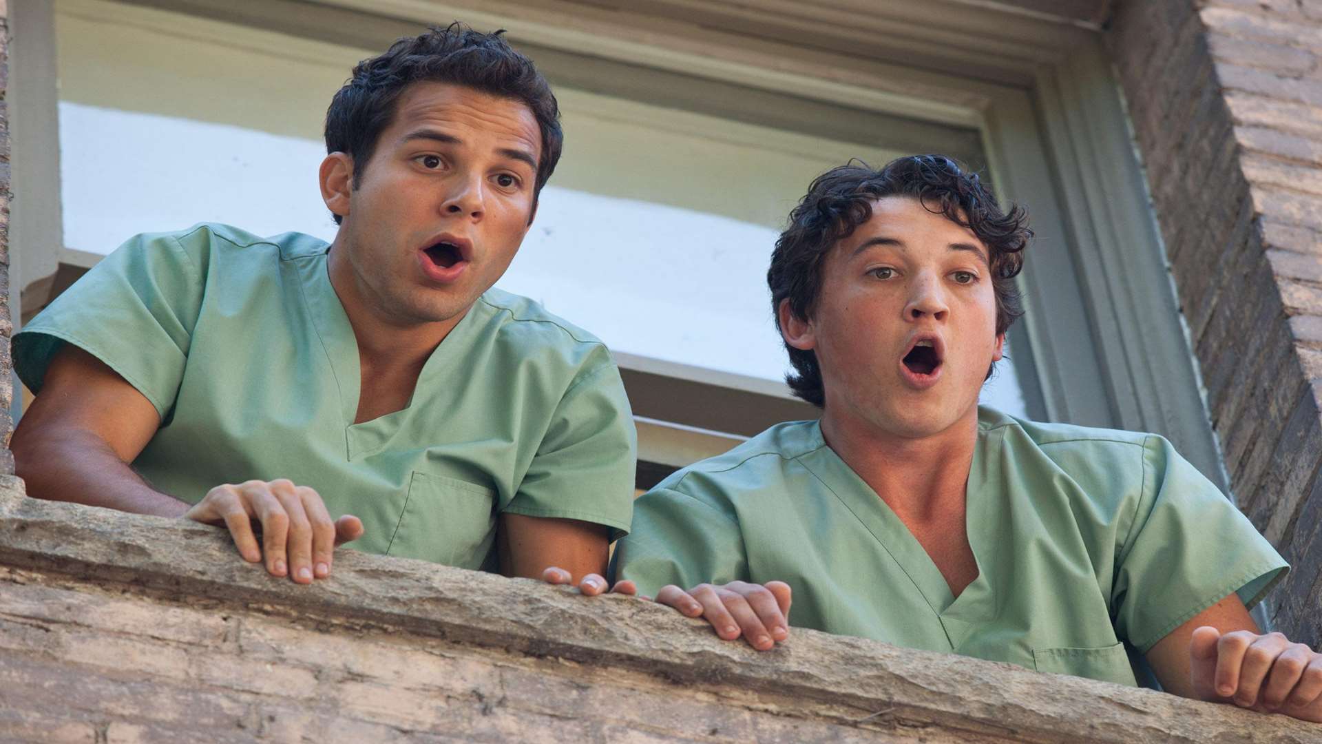 Miles Teller and Skylar Astin in 21 & Over. Credit: PA Photo/Entertainment One.