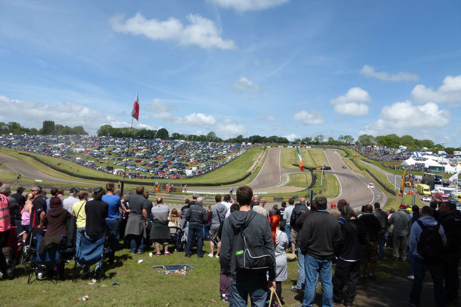 Over 10,000 spectators watched Sunday's action. Picture: Joe Wright