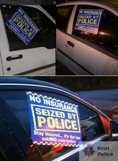 Eight uninsured cars have been seized by police in Maidstone since the start of the year (6848621)