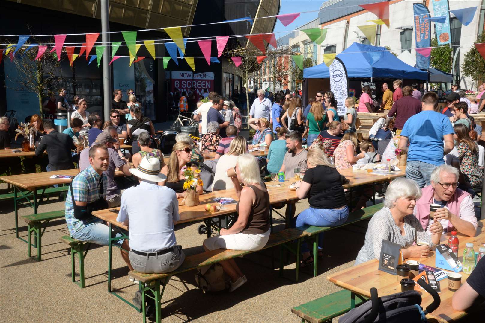 Hundreds of people enjoyed food, drink and live music at Macknade's pre-launch party in September. Picture: Chris Davey