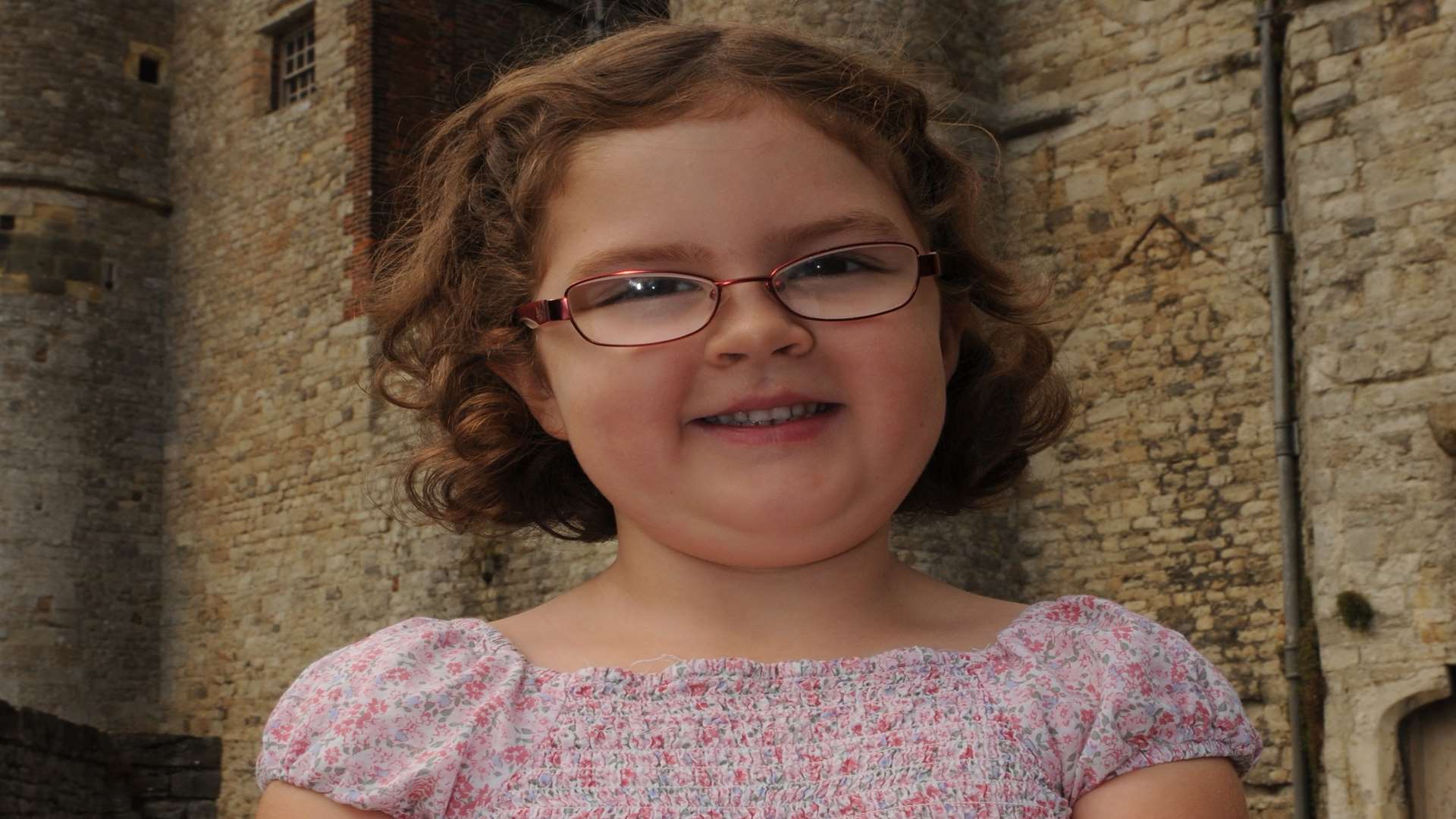 Katie Weston, five, at Upnor Castle