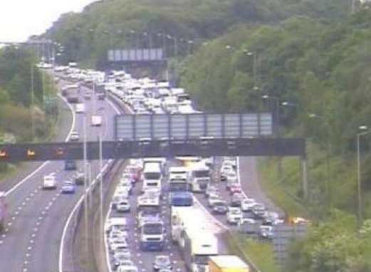 Traffic on the A2. Picture: Highways England.