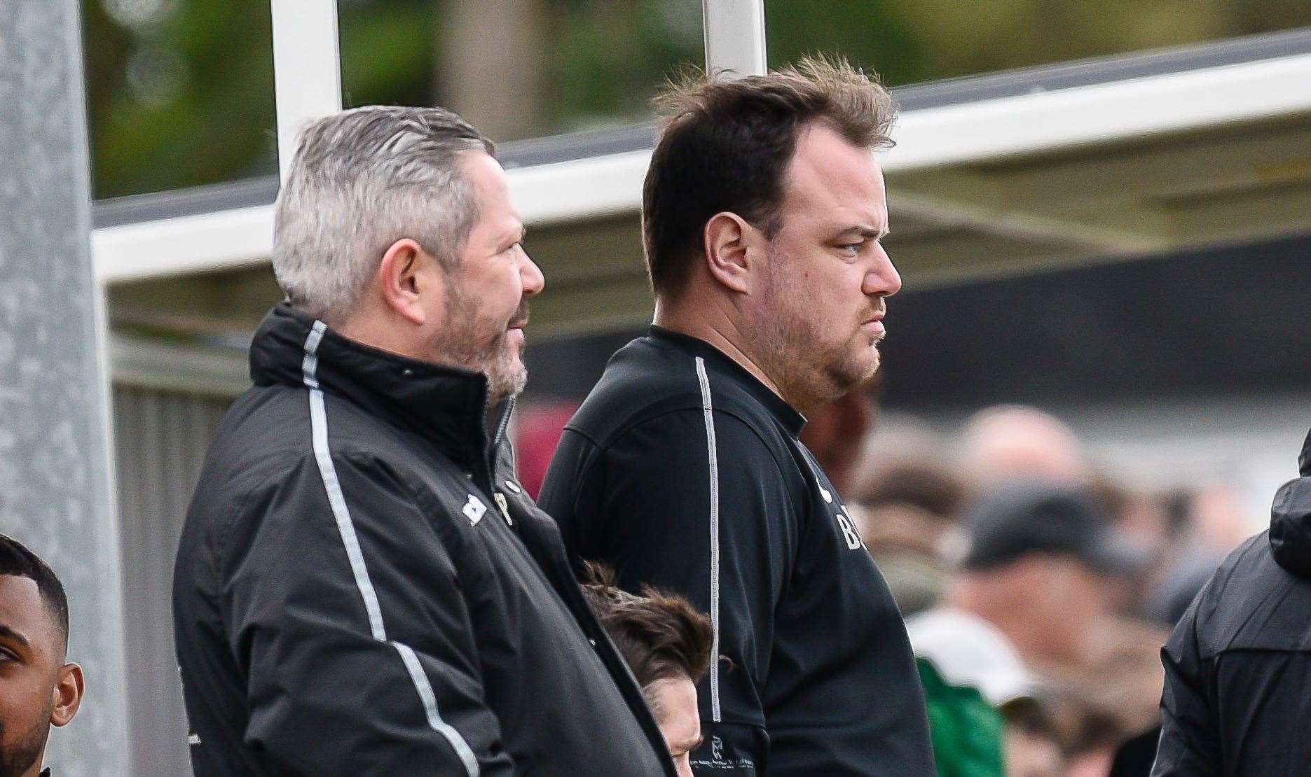 Tim Dixon and manager Ben Smith in 2019 in their Canterbury City days. Picture: Alan Langley