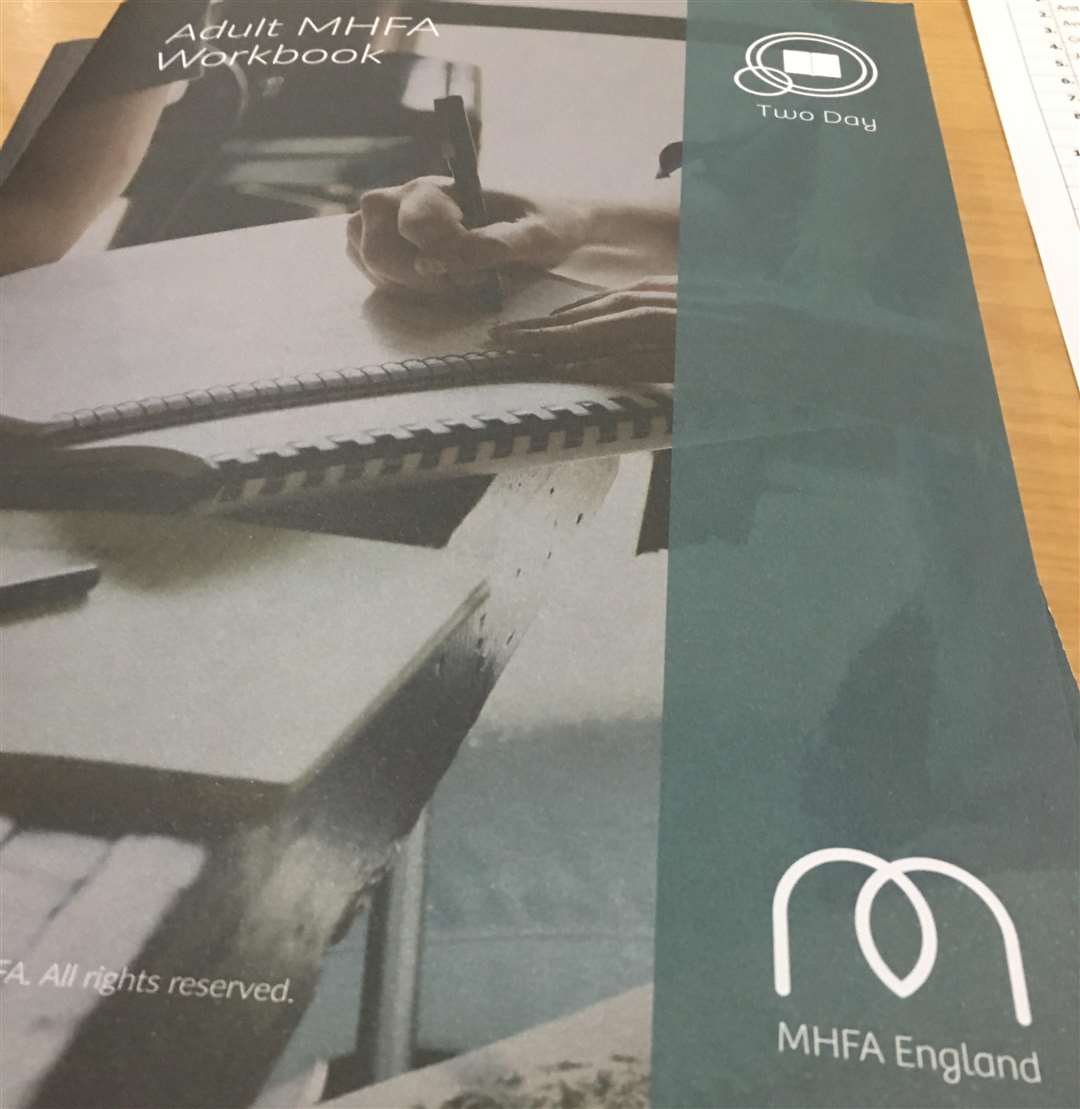 MHFA England's coursebook for mental health first aid