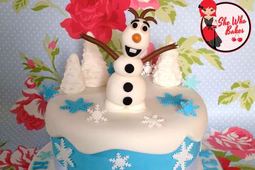An example of Britt Whyatt's work - a Disney's Frozen themed cake