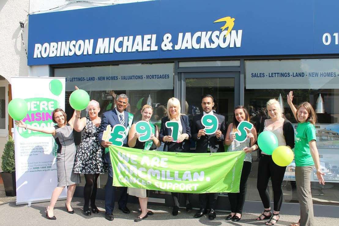 Staff at Robinson Michael and Jackson are raising money for Macmillan Cancer Support