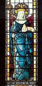The St Sexburga window in Minster Abbey, Sheppey
