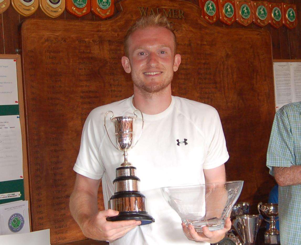 Men's champion Toby Churchill. Picture: Walmer Lawn Tennis & Croquet Club