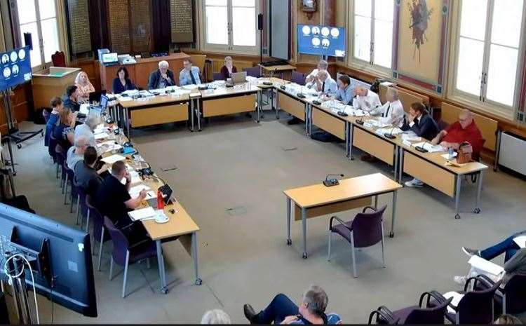 Councillors at the planning meeting