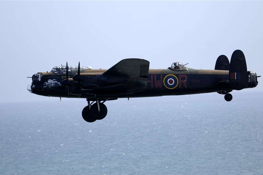 A Lancaster Bomber, one if the attractions in this year's Folkestone Airshow.