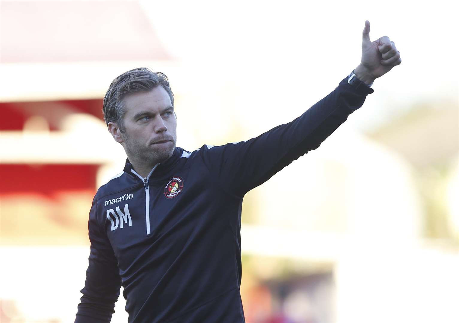 Ebbsfleet United manager Daryl McMahon Picture: Andy Jones