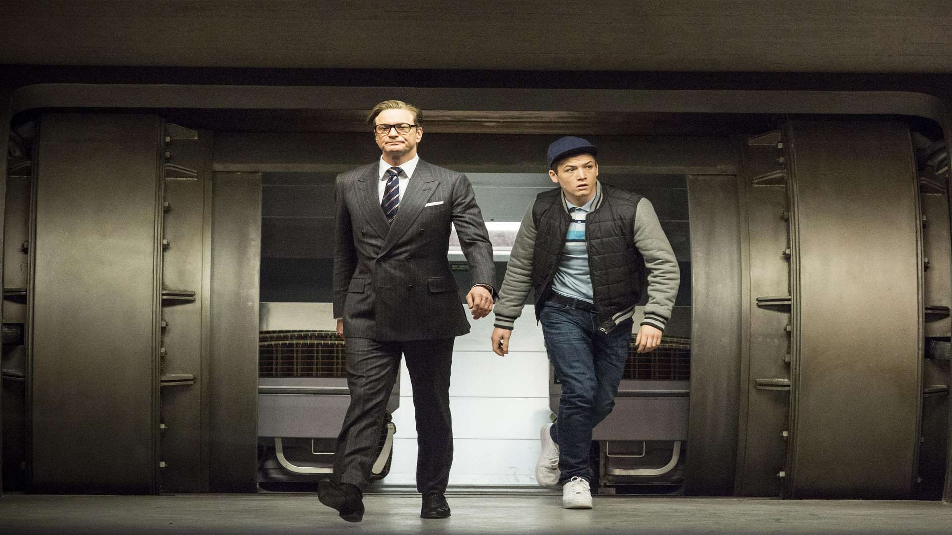 Kingsman: The Secret Service, with Colin Firth as Harry Hart, codename: Galahad, and Taron Egerton as Eggsy/Gary Unwin. Picture: PA Photo/Twentieth Century Fox