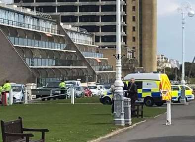 The police were spotted on The Leas cracking down on speeding motorists on The Leas. Picture: Phil Brown