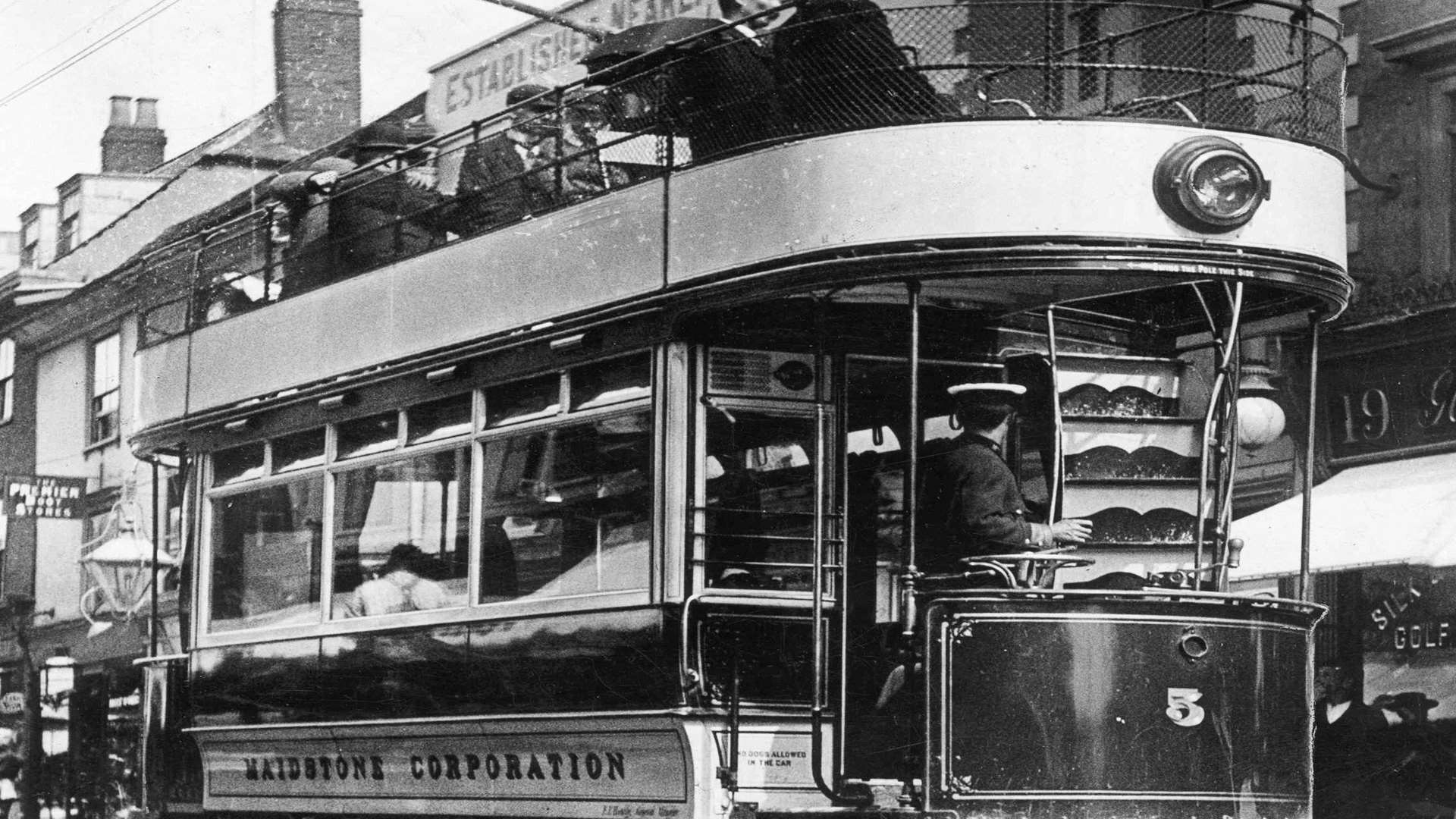 A Maidstone Corporation tram