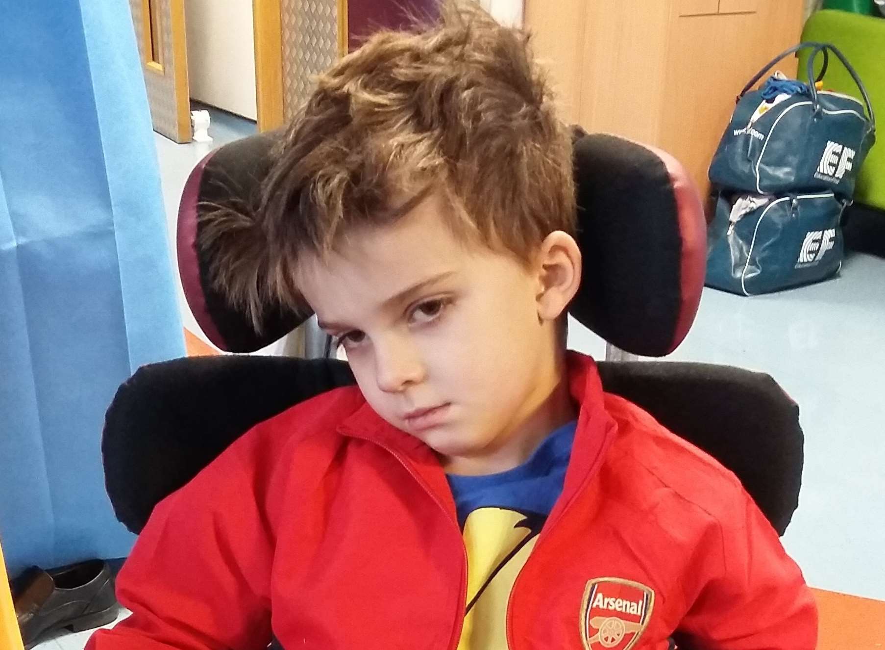Canterbury boy Samuel Bourdillon was diagnosed with a brain tumour just before his fifth birthday