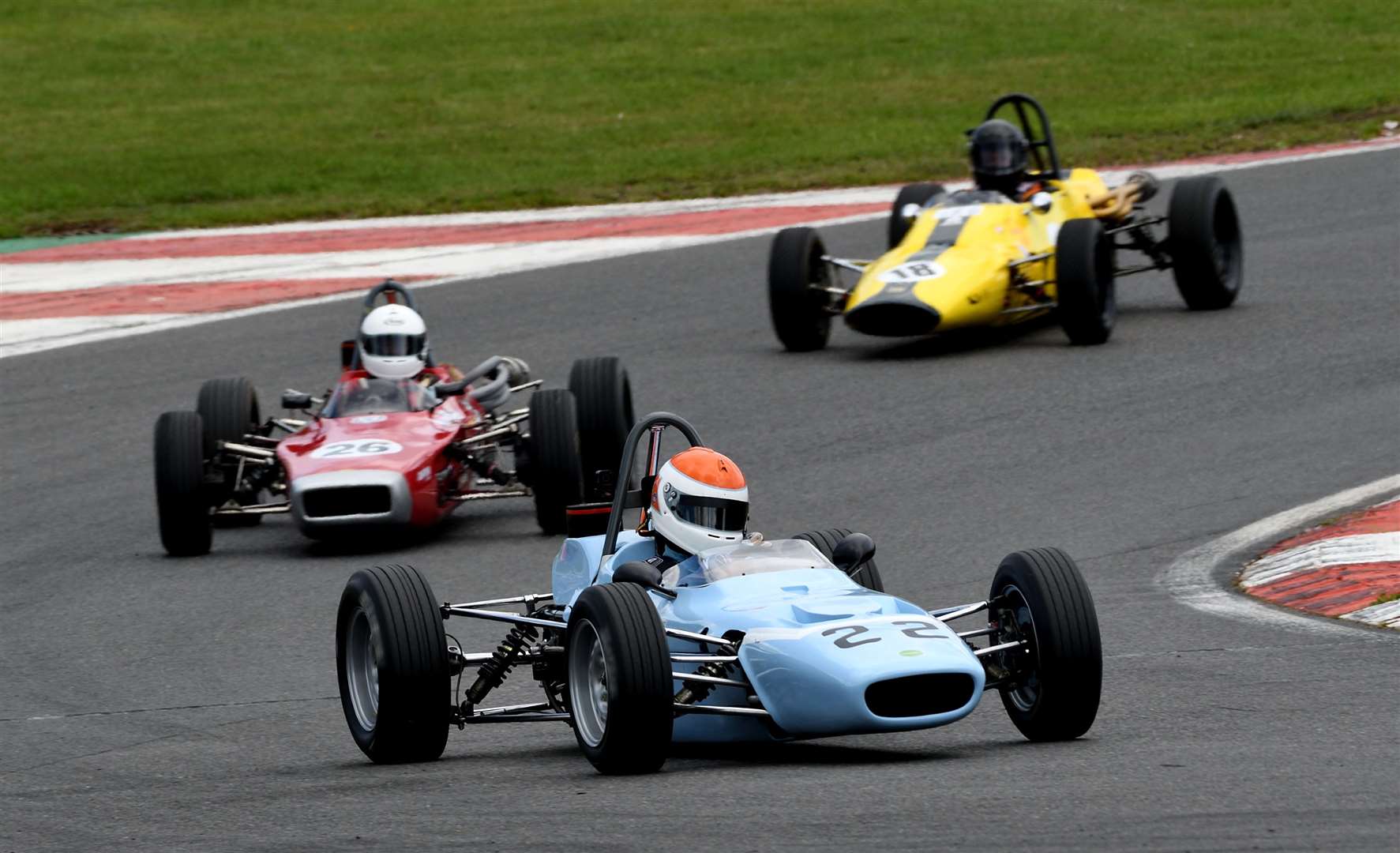 Tony's younger brother Tim drove for Ford in his early rally career and now handles a Merlyn Mk20 in the Historic Formula Ford Championship. He's pictured at Brands Hatch in July last year – the first event held after the original Covid-19 lockdown. Picture: Simon Hildrew