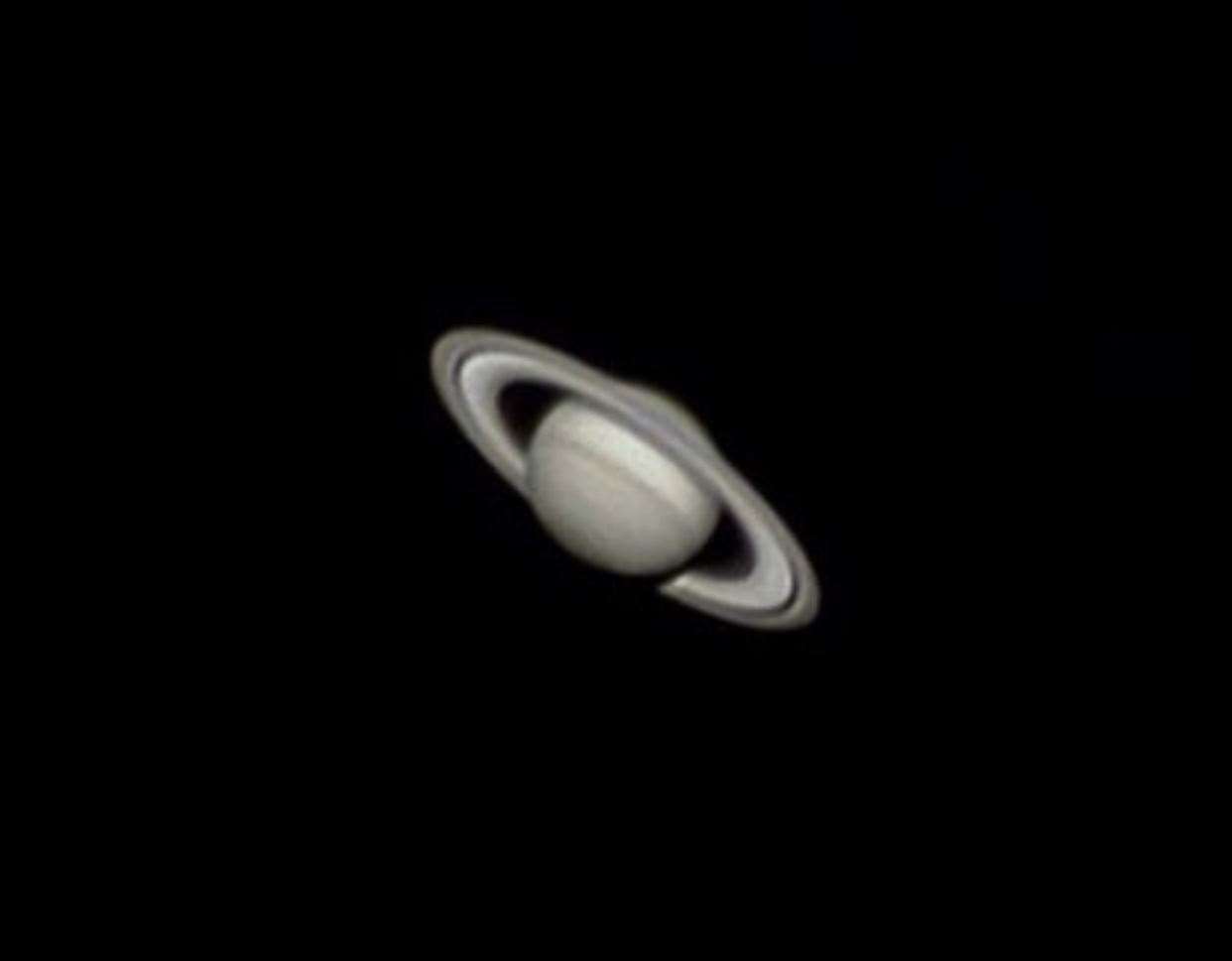 Mr Flanagan photographed the rings of Saturn from his back garden. Photo: James Flanagan