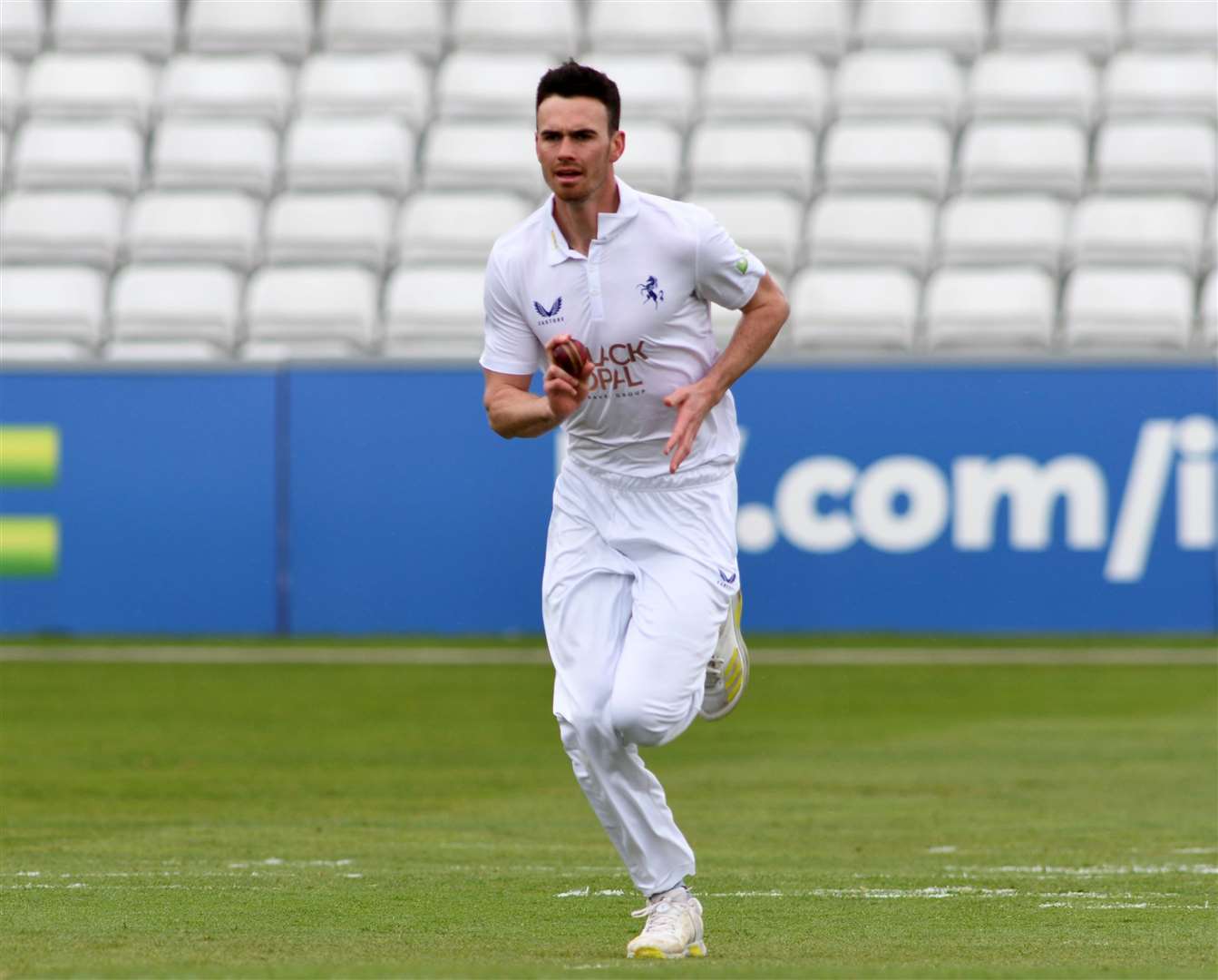 Bowler Nathan Gilchrist – is expected to be among the Kent contingent heading to Mumbai later this month. Picture: Barry Goodwin