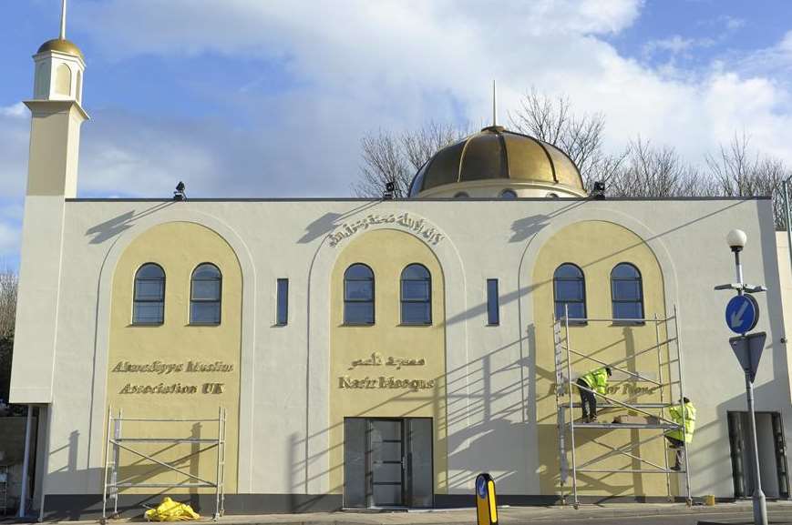 The final touches are done to the mosque in Richmond Road