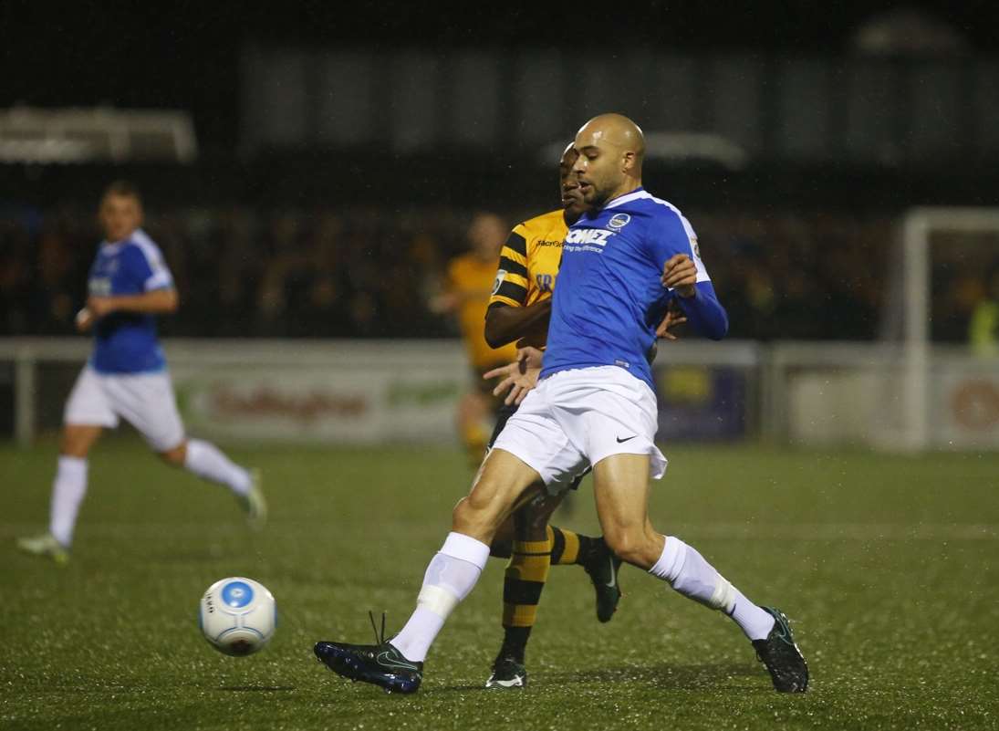 Richard Orlu in possession for Dover Picture: Andy Jones