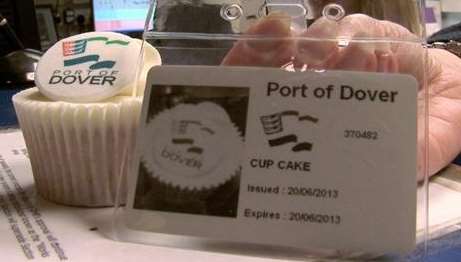 This cupcake even had its own dock ID pass.