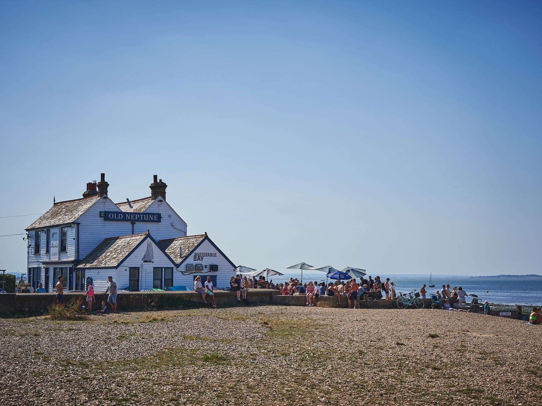 The beer garden at the Old Neptune in Whitstable - which has been named among the best in England. Picture: Shepherd Neame
