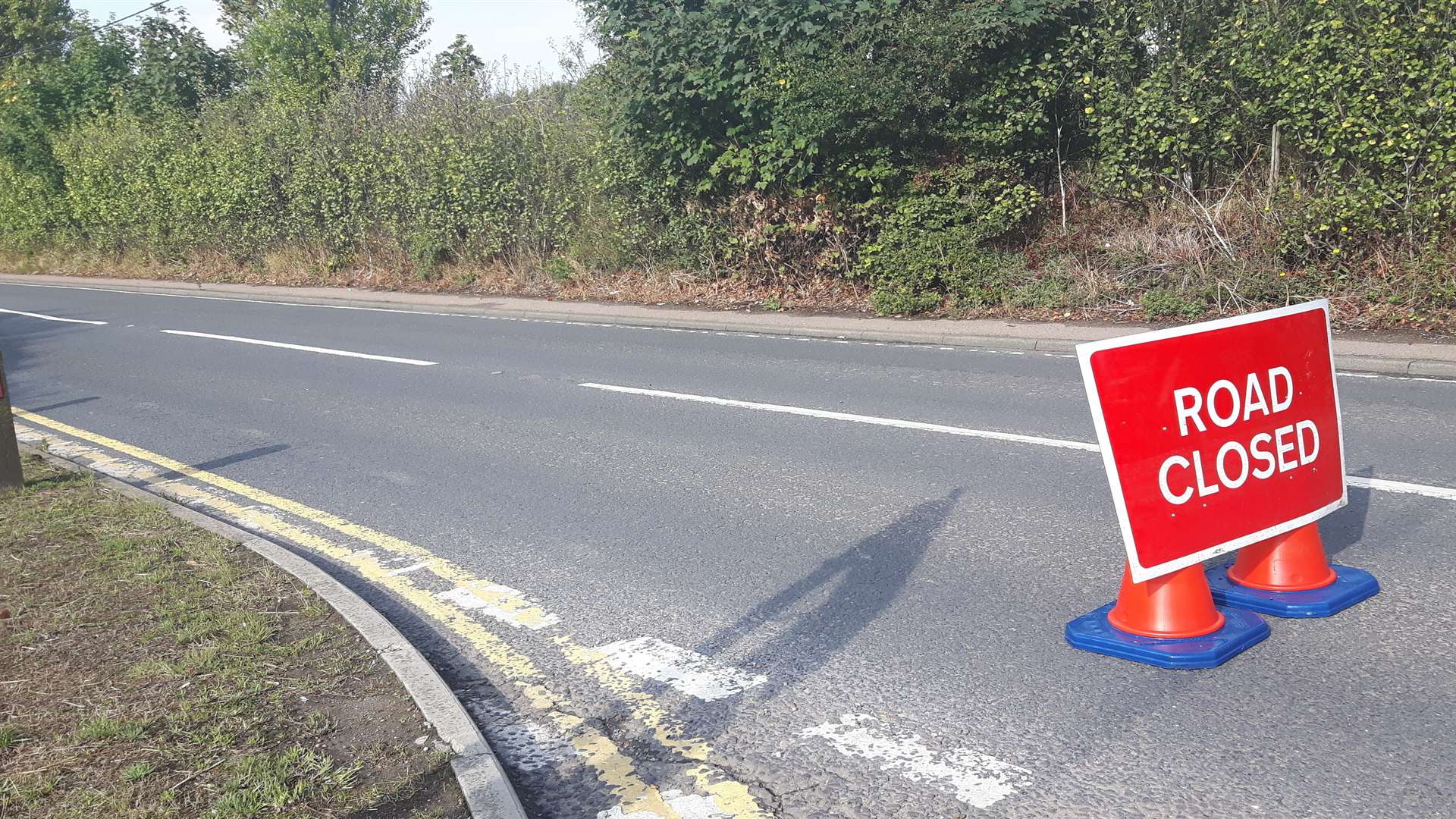 The road was closed for hours after the collision with diversions in place