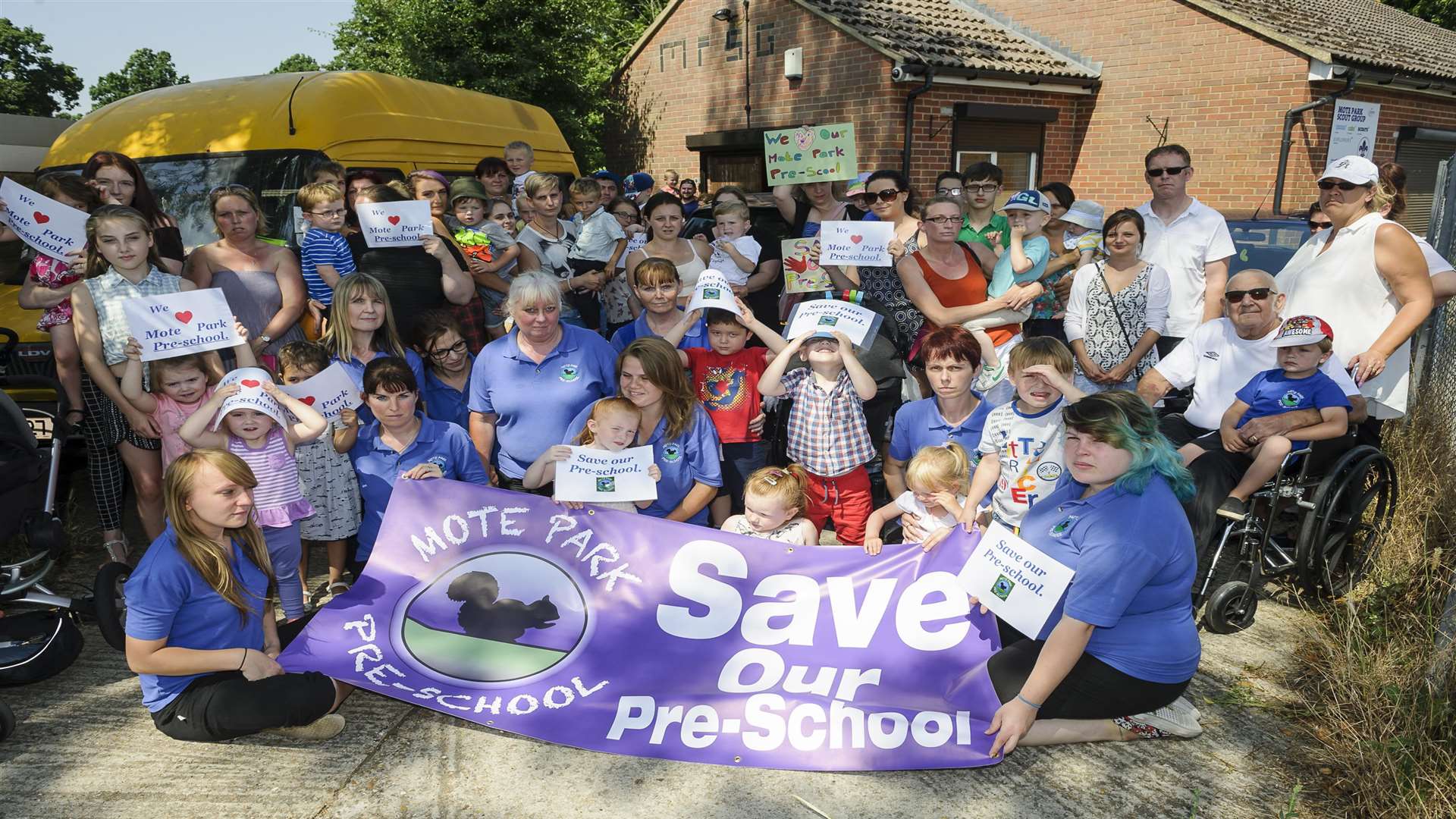 Unhappy staff, parents and children at the pre-school