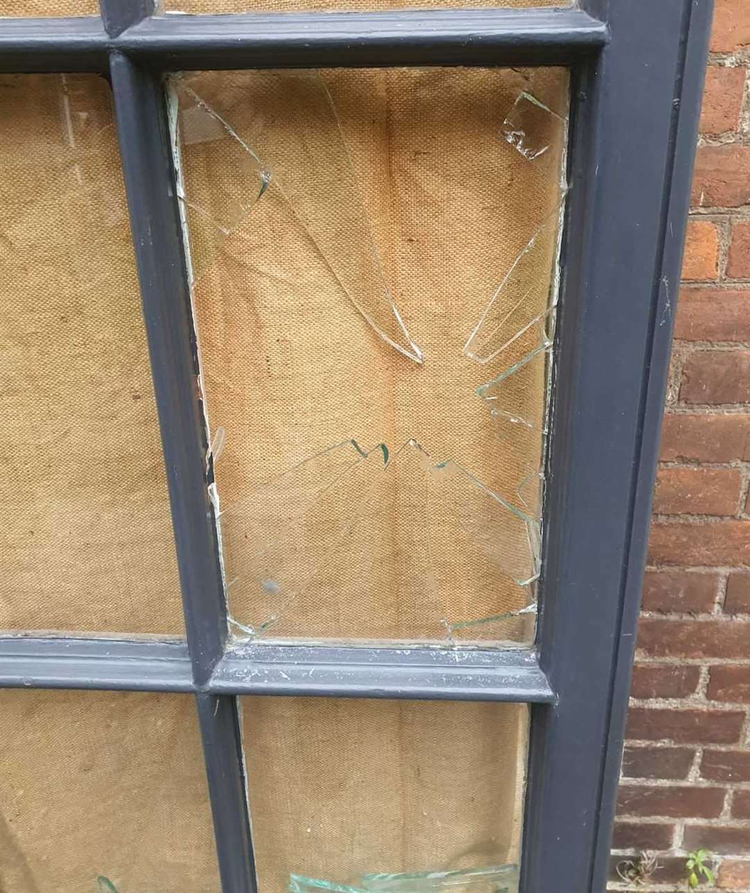 Vandals smashed a window at The Rising Star in Tenterden. Picture: Tara Louise McCarraher