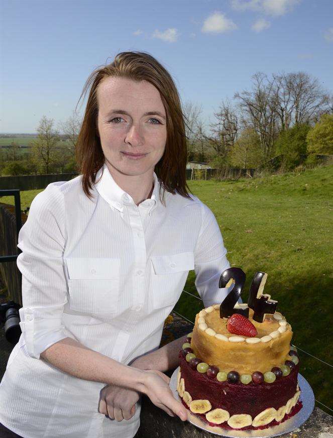 The cake was made specifically for Ambam by Lynsey Mclean of SugarRush in Hastings