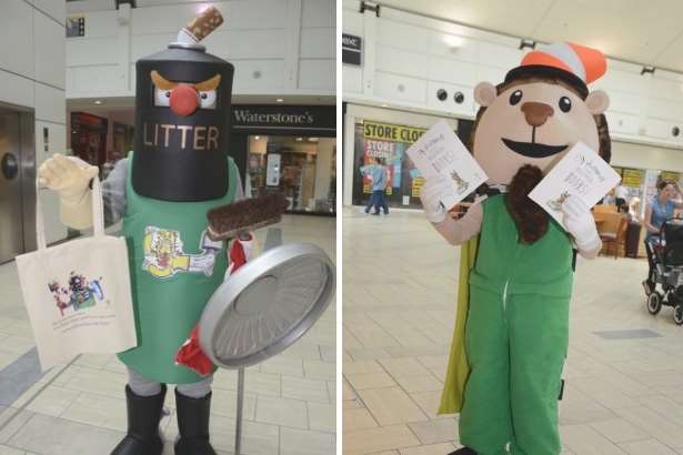 Sir Litternot (left) and Moreline the Wizhog (right)
