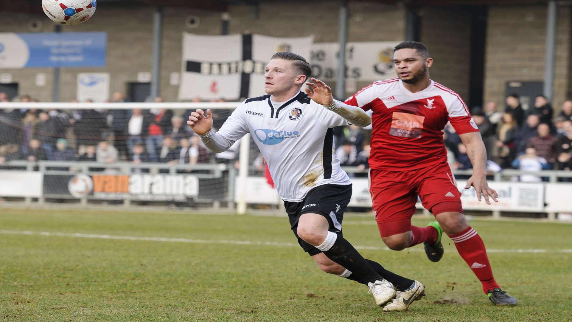 Dartford's Andy Pugh in action against Whitehawk last season Picture: Andy Payton