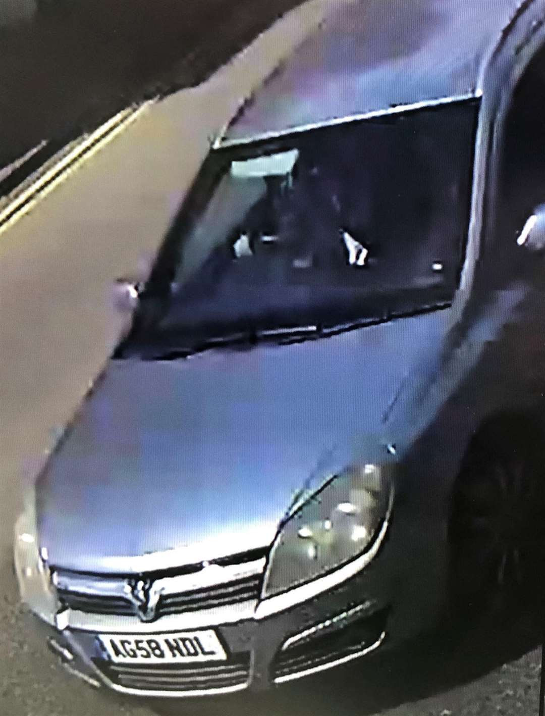 A suspicious car seen near the scene of the horse box theft